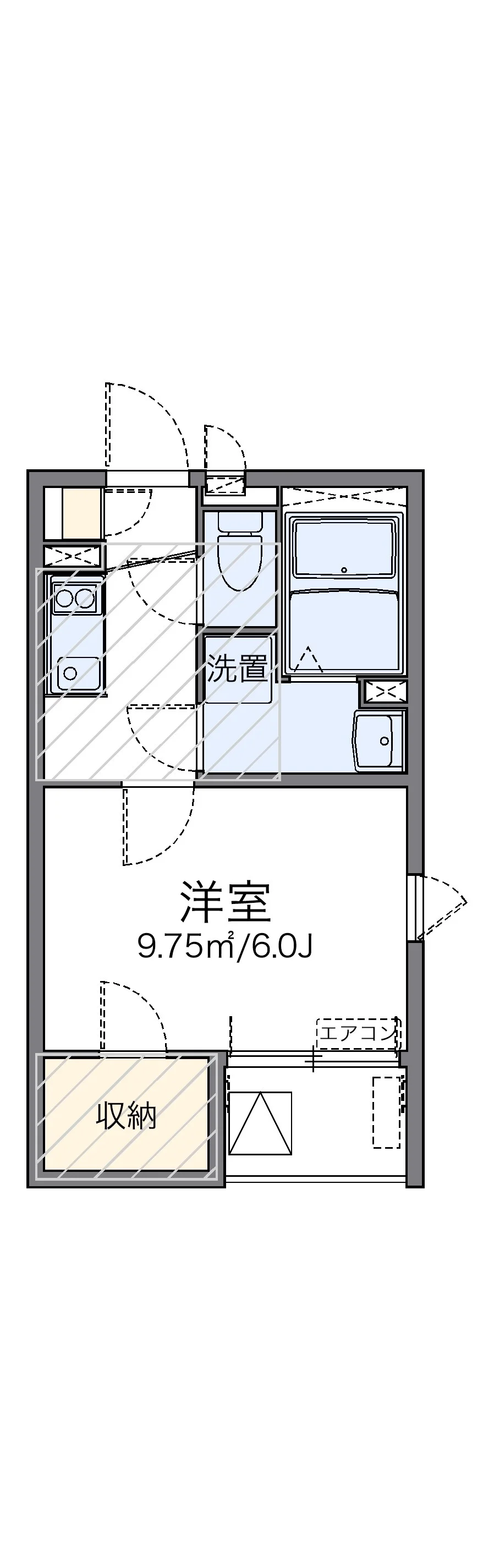 代表的な間取のため実際の間取とは異なる場合があります