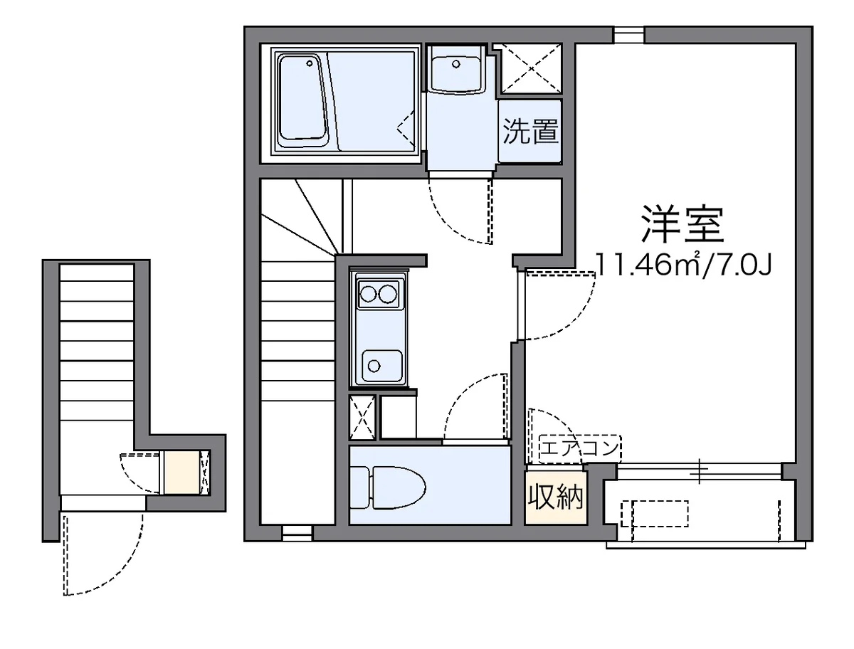 代表的な間取のため実際の間取とは異なる場合があります
