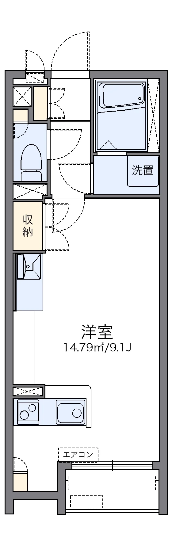 代表的な間取のため実際の間取とは異なる場合があります
