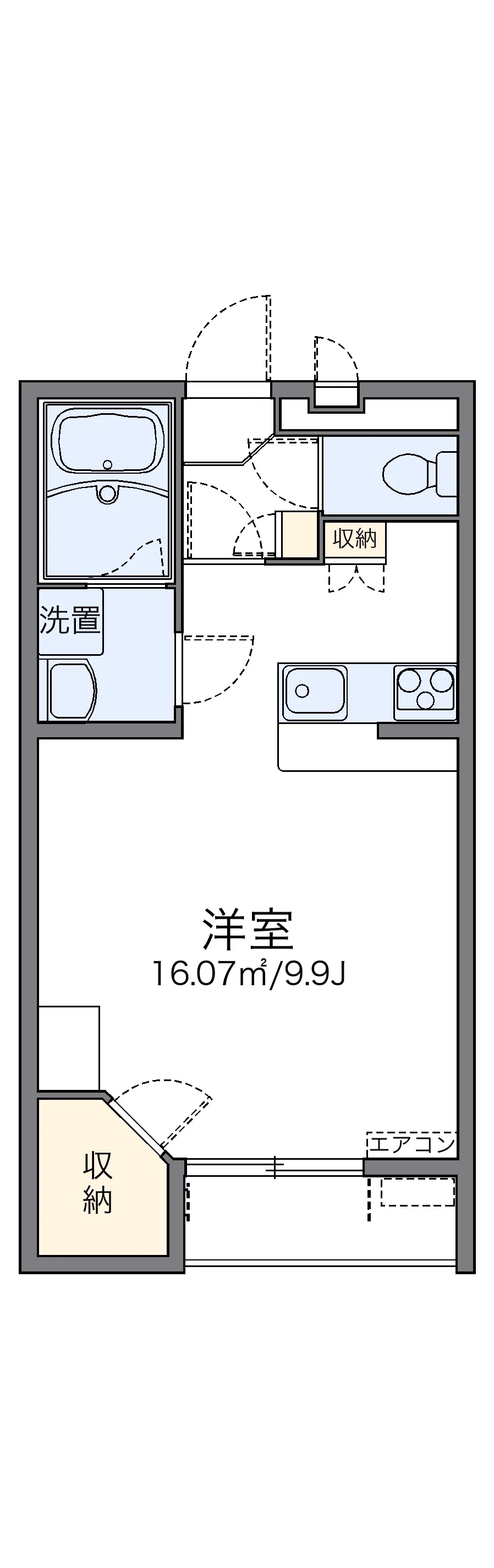 代表的な間取のため実際の間取とは異なる場合があります