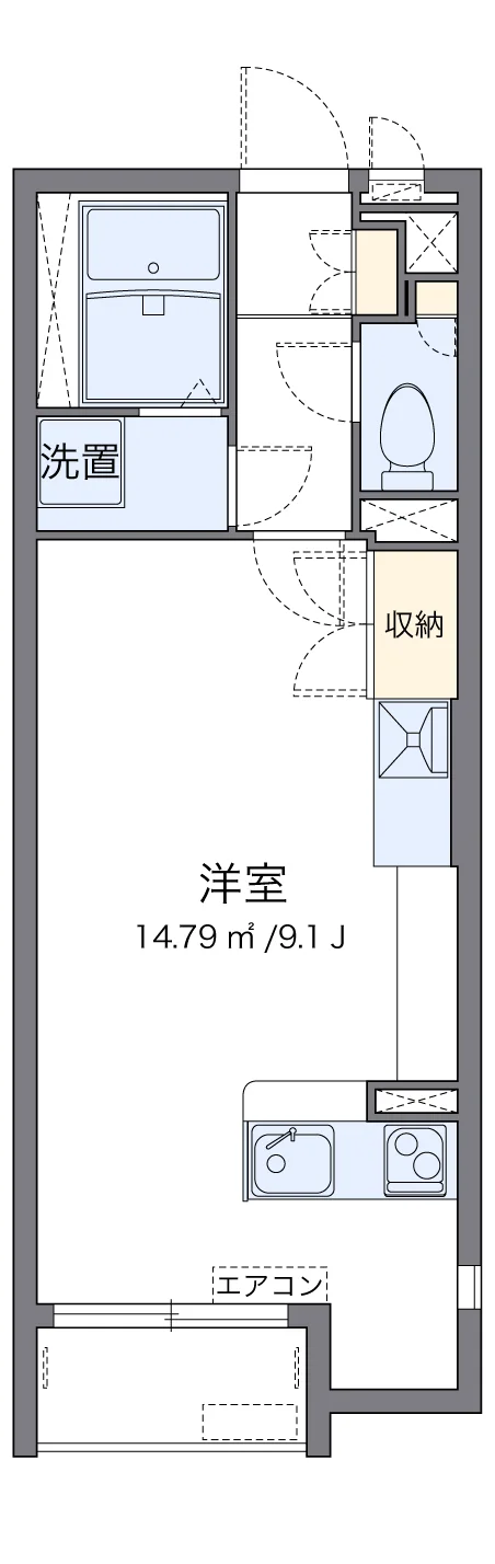 代表的な間取のため実際の間取とは異なる場合があります