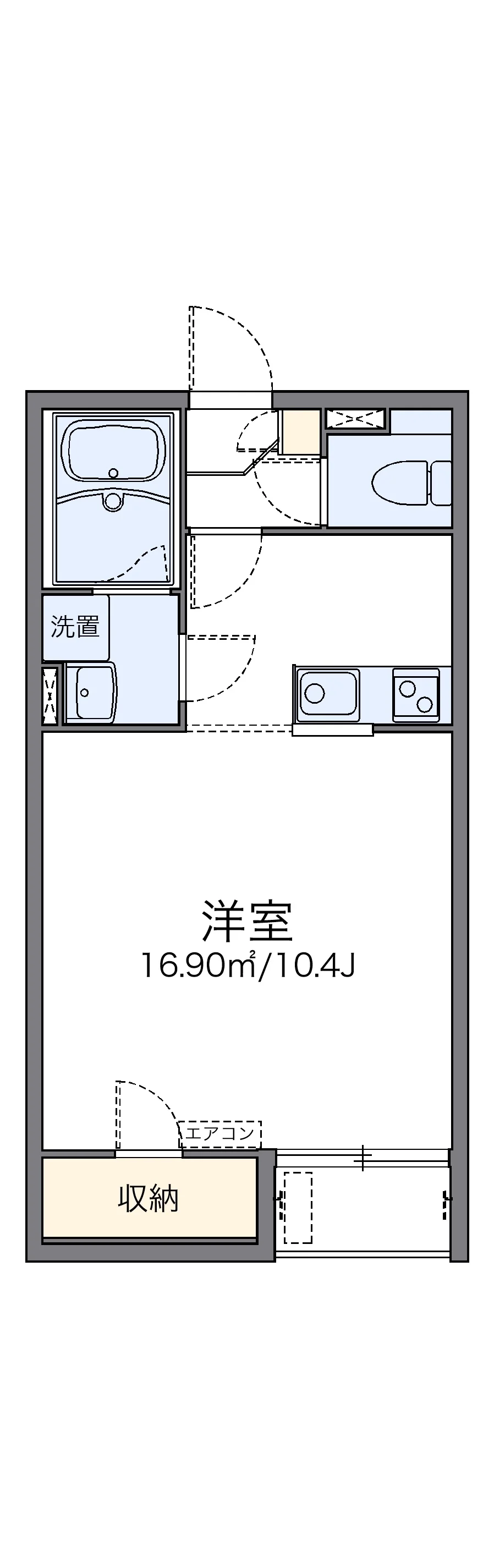 代表的な間取のため実際の間取とは異なる場合があります