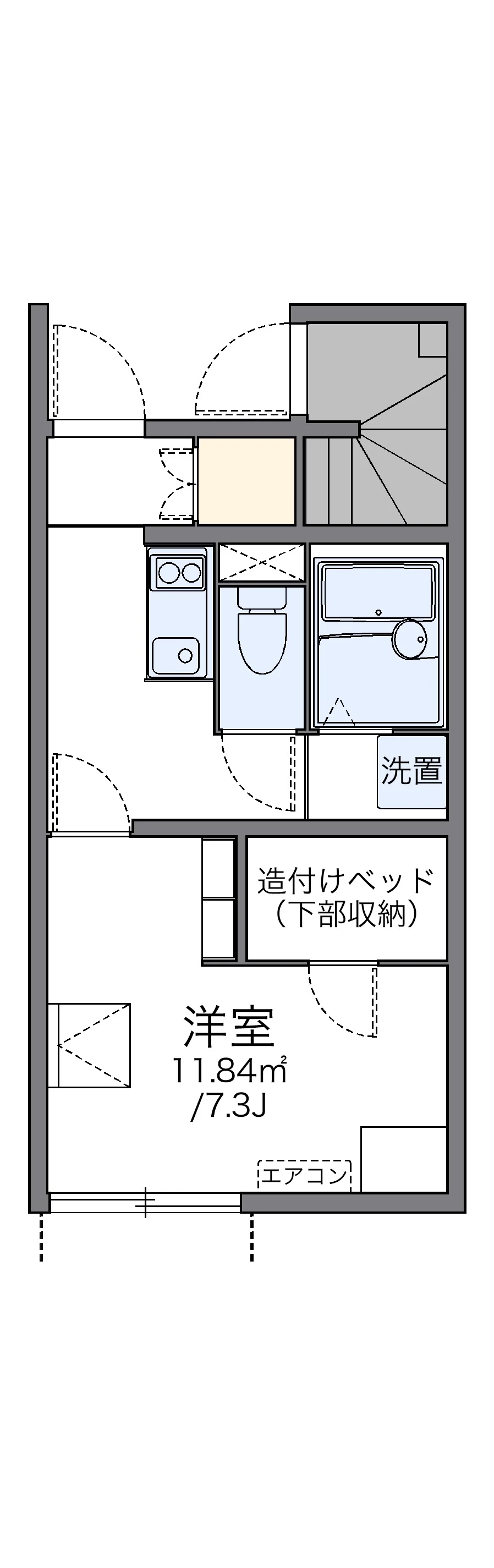 代表的な間取のため実際の間取とは異なる場合があります