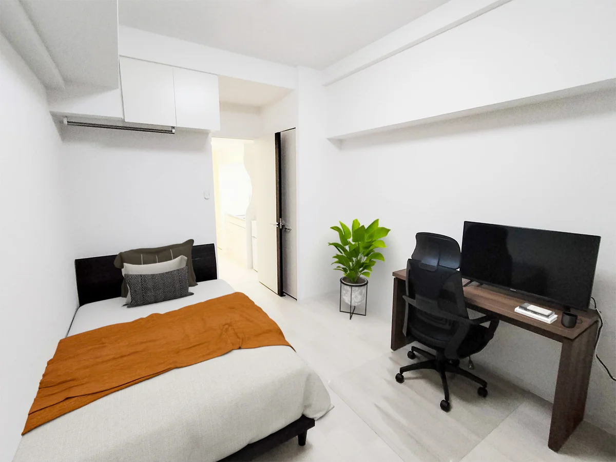 写真はお部屋のイメージです。ラグなどの室内装飾はございません。