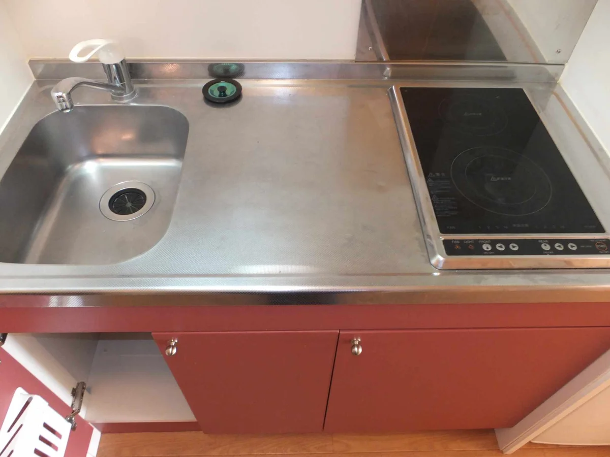 ワイドタイプのキッチンです