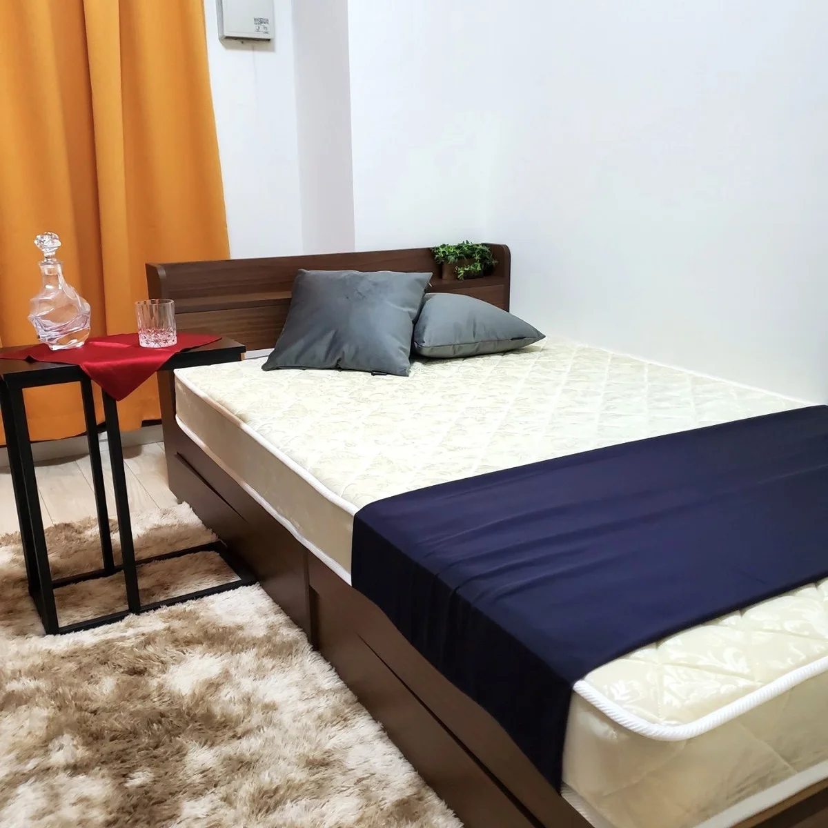 セミダブルベッド♪いい夢見れますように♪