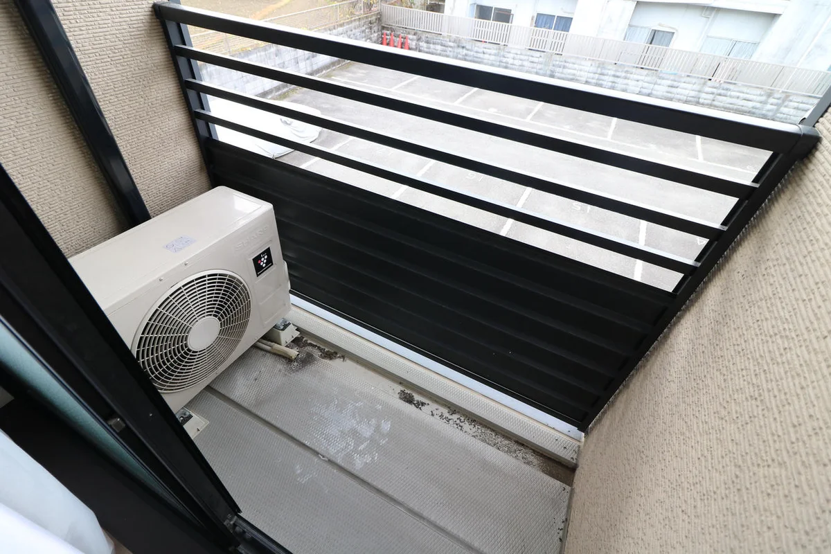 洗濯物が干しやすいバルコニー付き