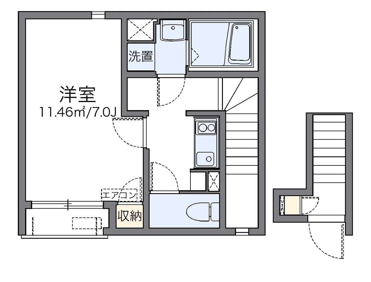 代表的な間取のため実際の間取とは異なる場合があります