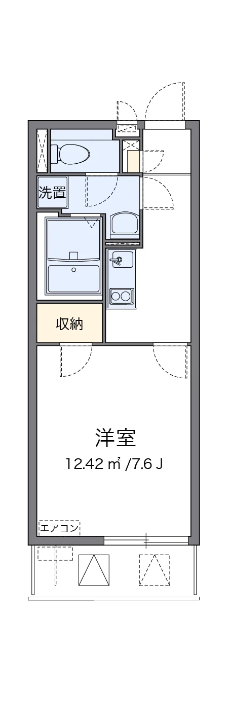 代表的な間取のため実際の間取とは異なる場合があります