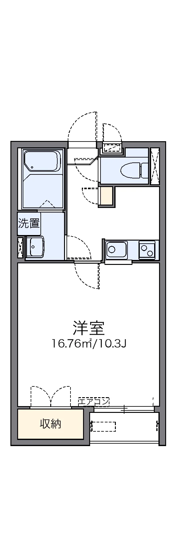 代表的な間取のため実際の間取とは異なる場合があります