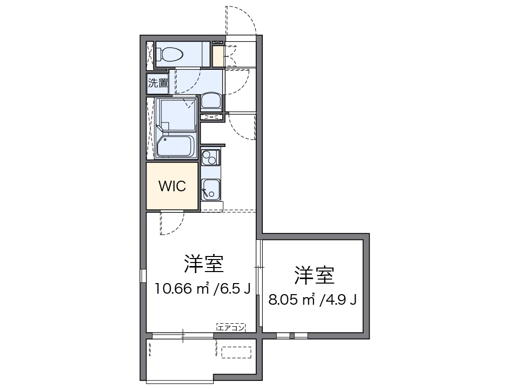 代表的な間取のため実際の間取とは異なる場合があります