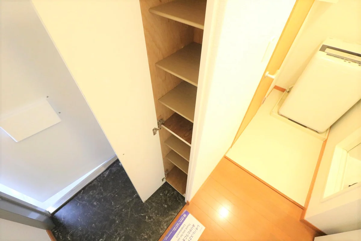 シューズボックス完備により女性でも安心