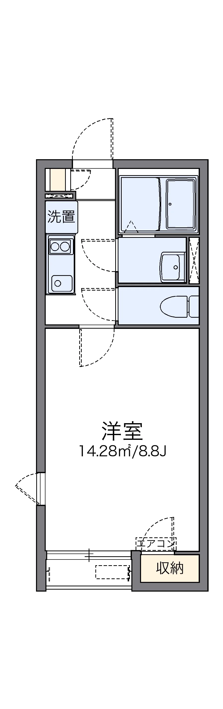 代表的な間取のため実際の間取とは異なる場合があります