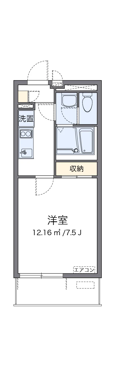 代表的な間取のため実際の間取とは異なる場合があります