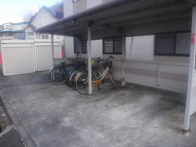 駐輪場です！