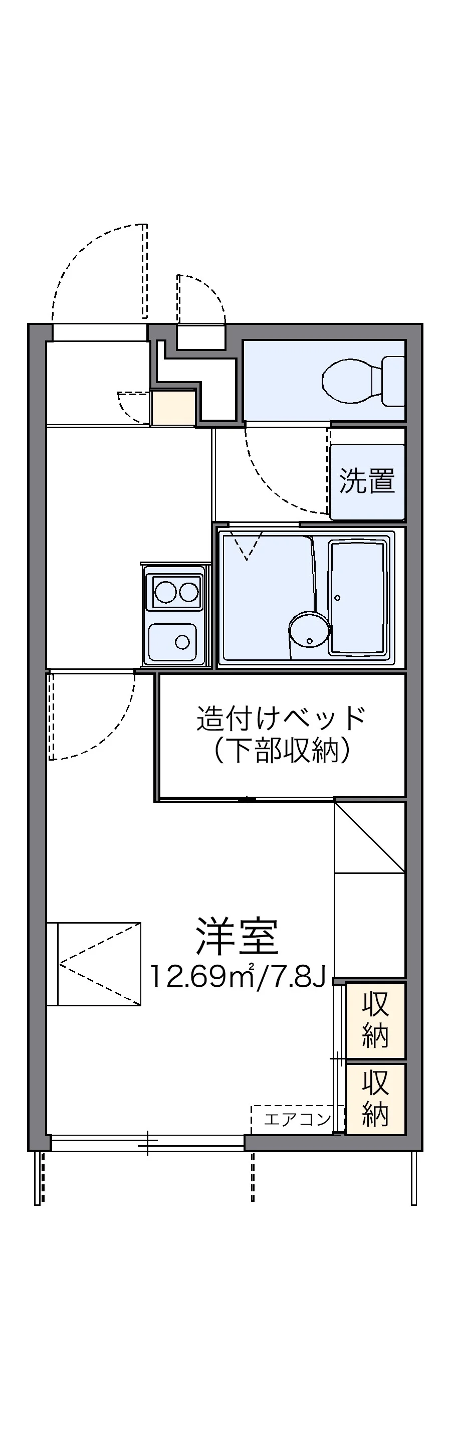 代表的な間取のため実際の間取とは異なる場合があります
