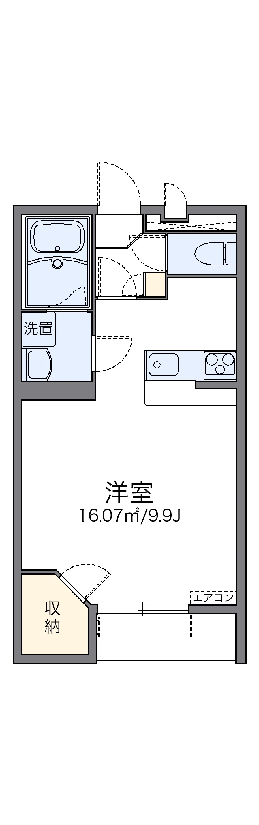 代表的な間取のため実際の間取とは異なる場合があります