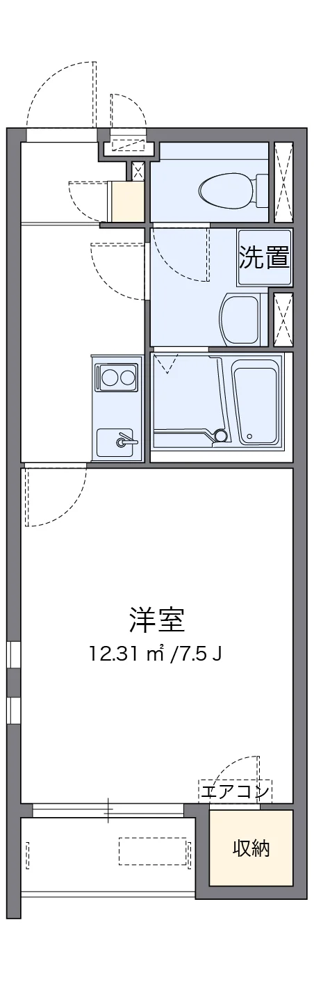 代表的な間取のため実際の間取とは異なる場合があります