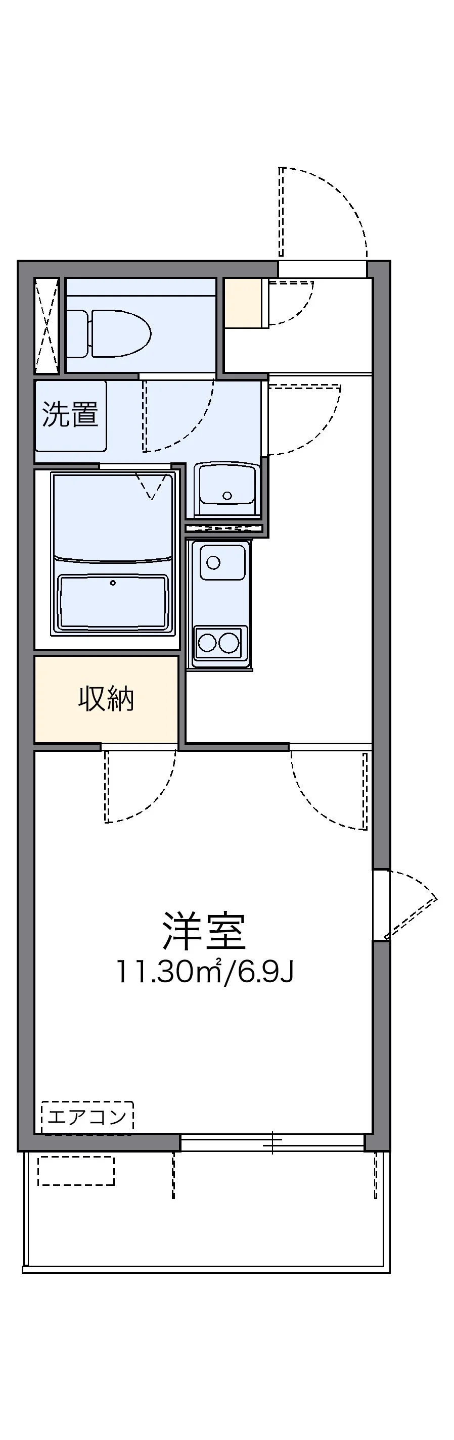 代表的な間取のため実際の間取とは異なる場合があります