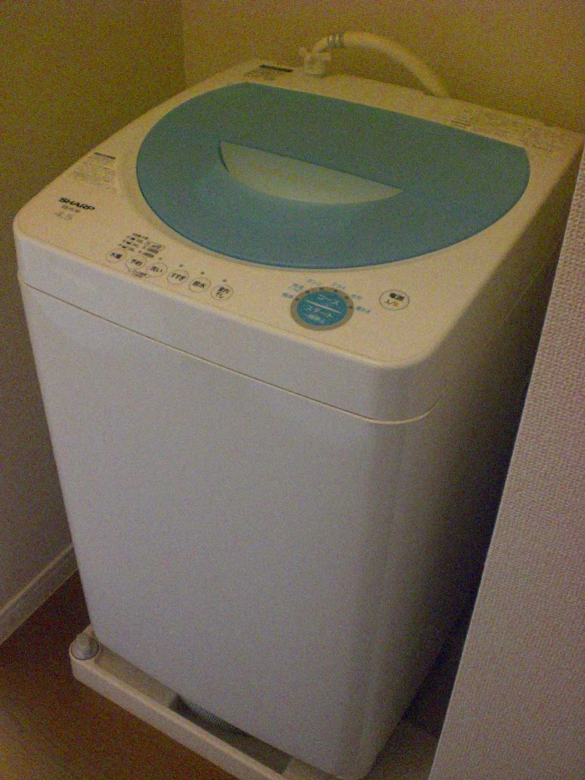洗濯機完備とはうれしい
