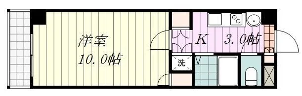 １Kのお部屋です☆☆3階で日当たりも抜群のお部屋ですのでごゆっくりおくつろぎいただけるかと思います☆