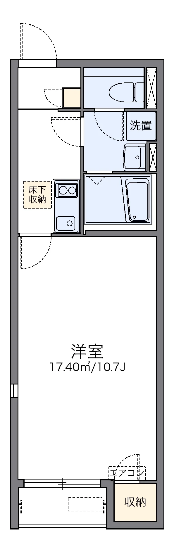 代表的な間取のため実際の間取とは異なる場合があります