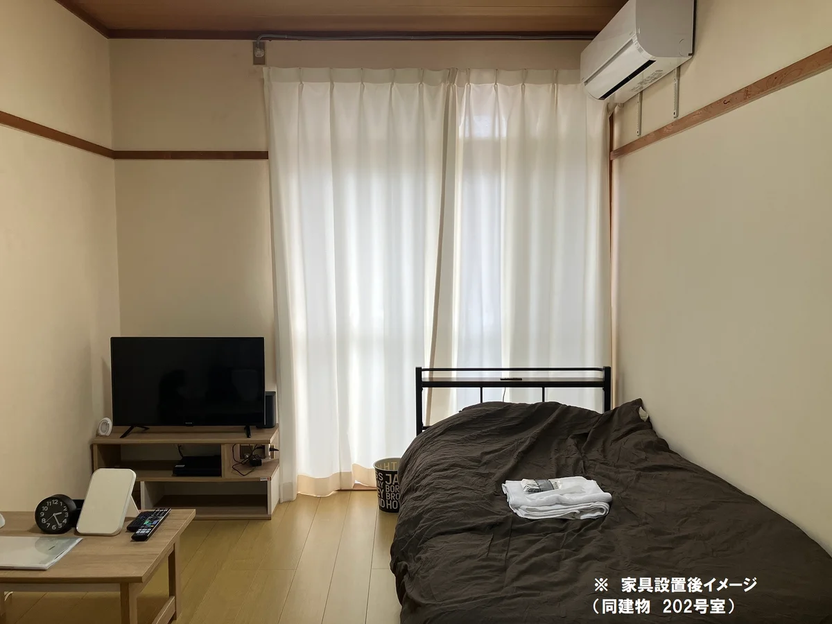 (家具設置後イメージ・別部屋写真)居室の家具設置後のイメージ写真