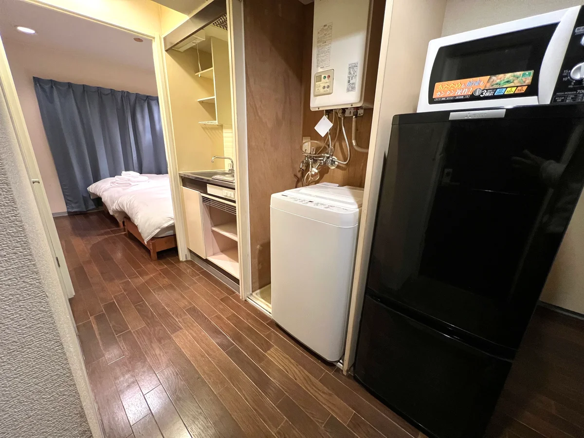 冷蔵庫、電子レンジ、洗濯機