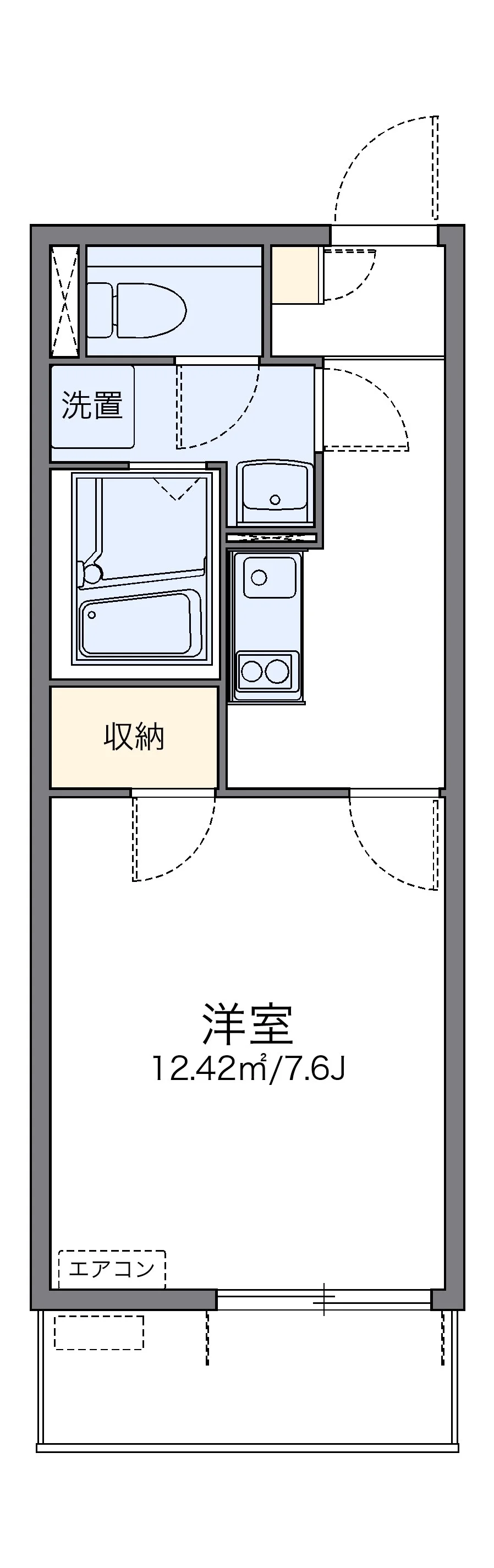 代表的な間取のため実際の間取とは異なる場合があります