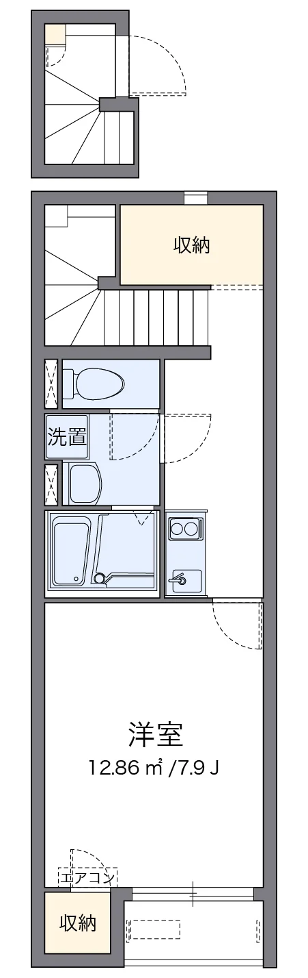代表的な間取のため実際の間取とは異なる場合があります