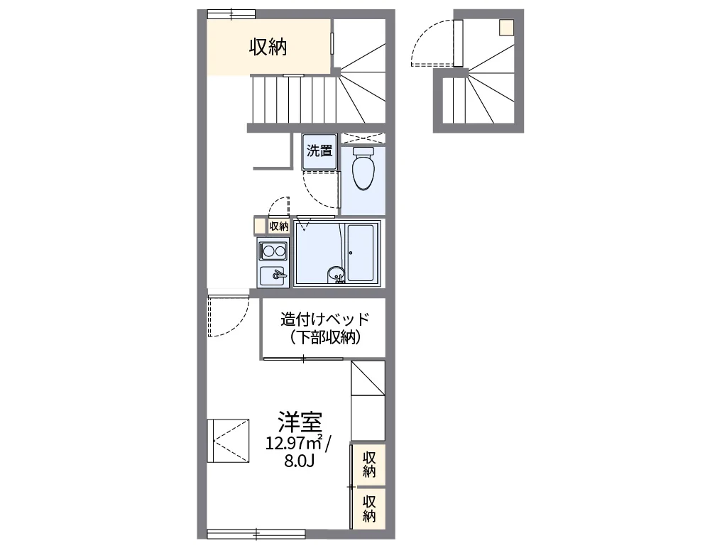 代表的な間取のため実際の間取とは異なる場合があります