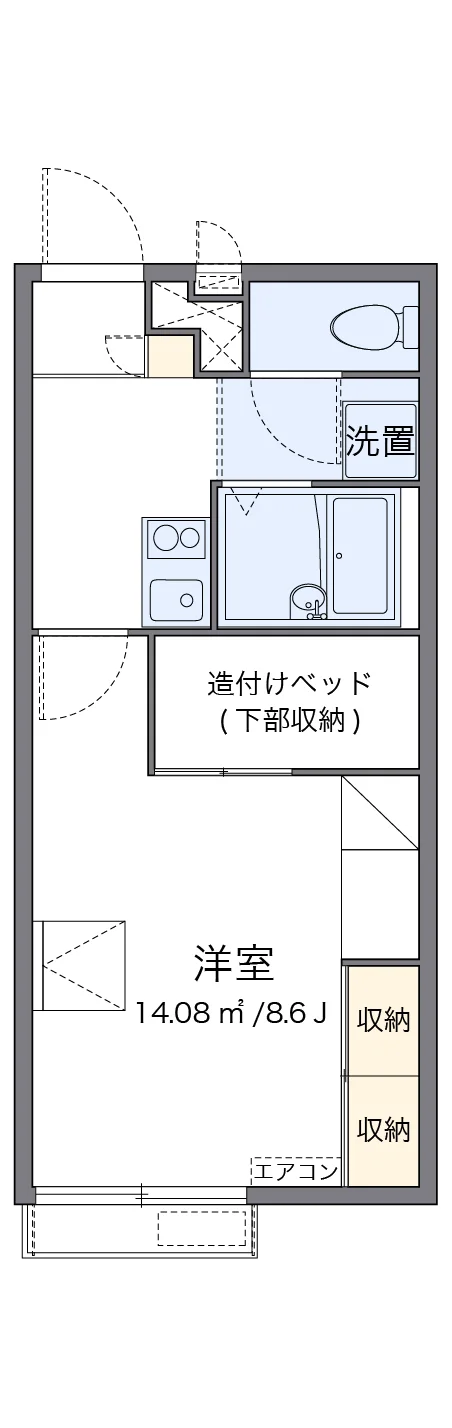 代表的な間取のため実際の間取とは異なる場合があります