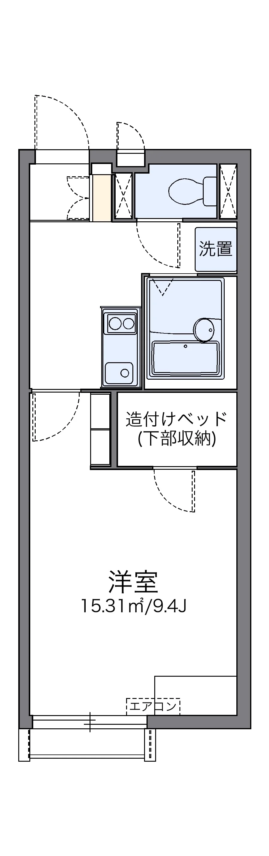 代表的な間取のため実際の間取とは異なる場合があります