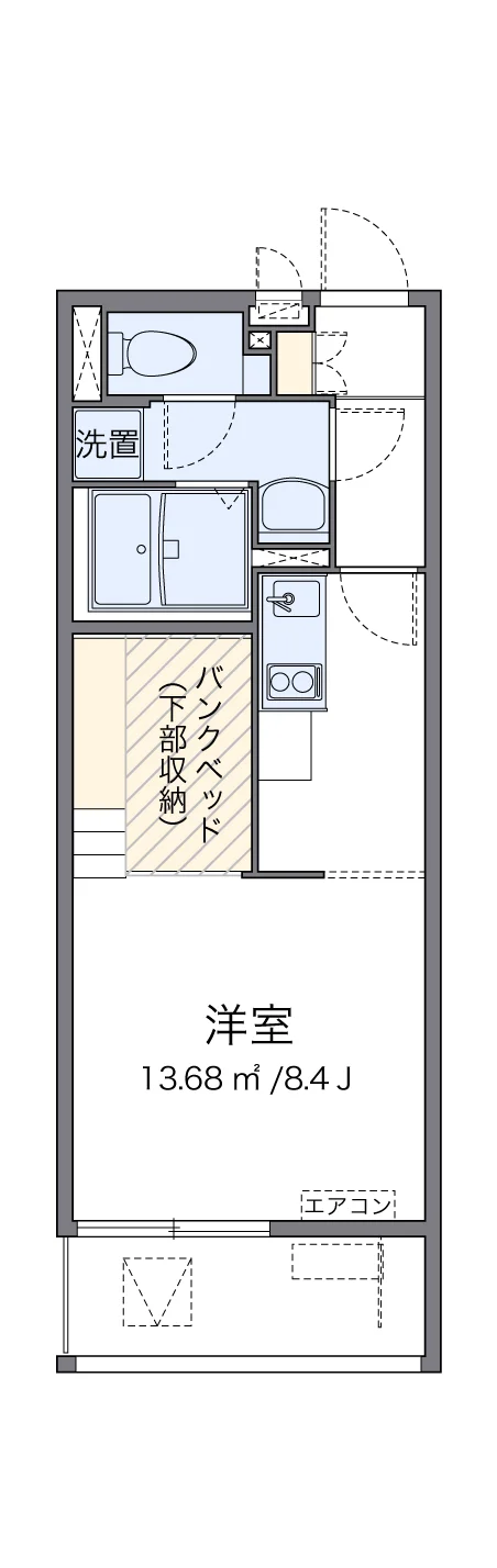 代表的な間取のため実際の間取とは異なる場合があります