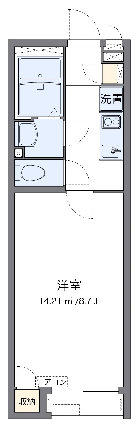 代表的な間取のため実際の間取とは異なる場合があります