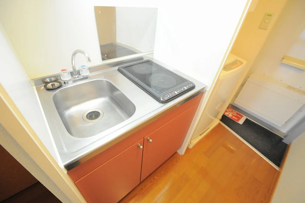 コンロは電気コンロ（ラジエントヒーター）になります。