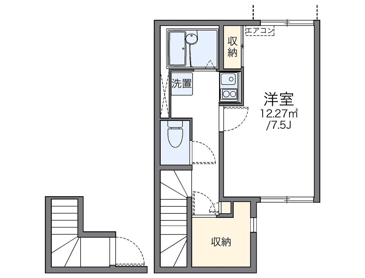代表的な間取のため実際の間取とは異なる場合があります