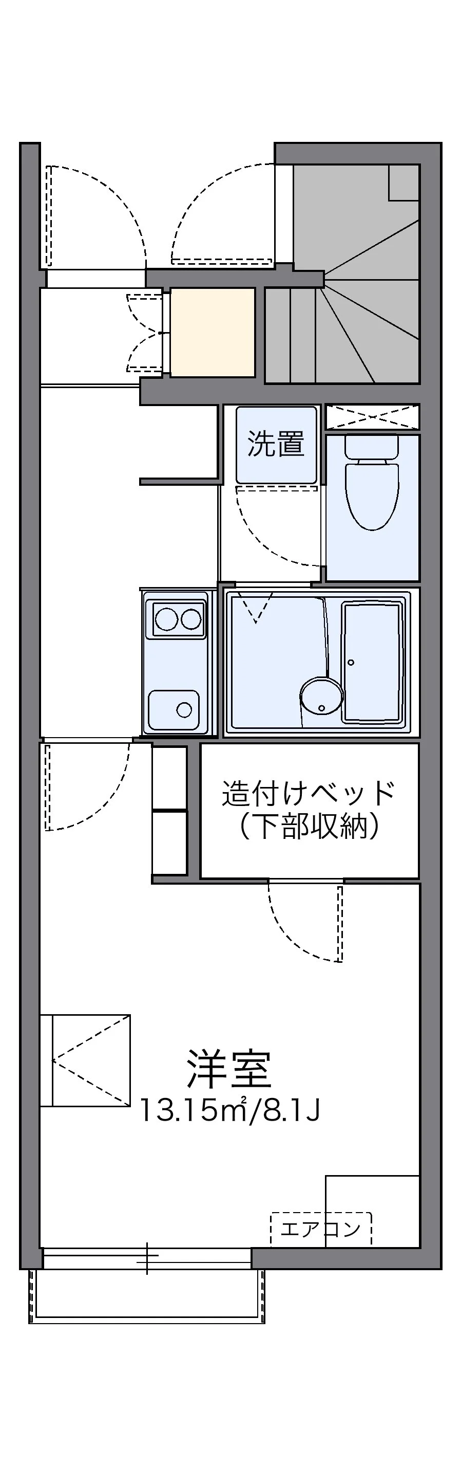 代表的な間取のため実際の間取とは異なる場合があります