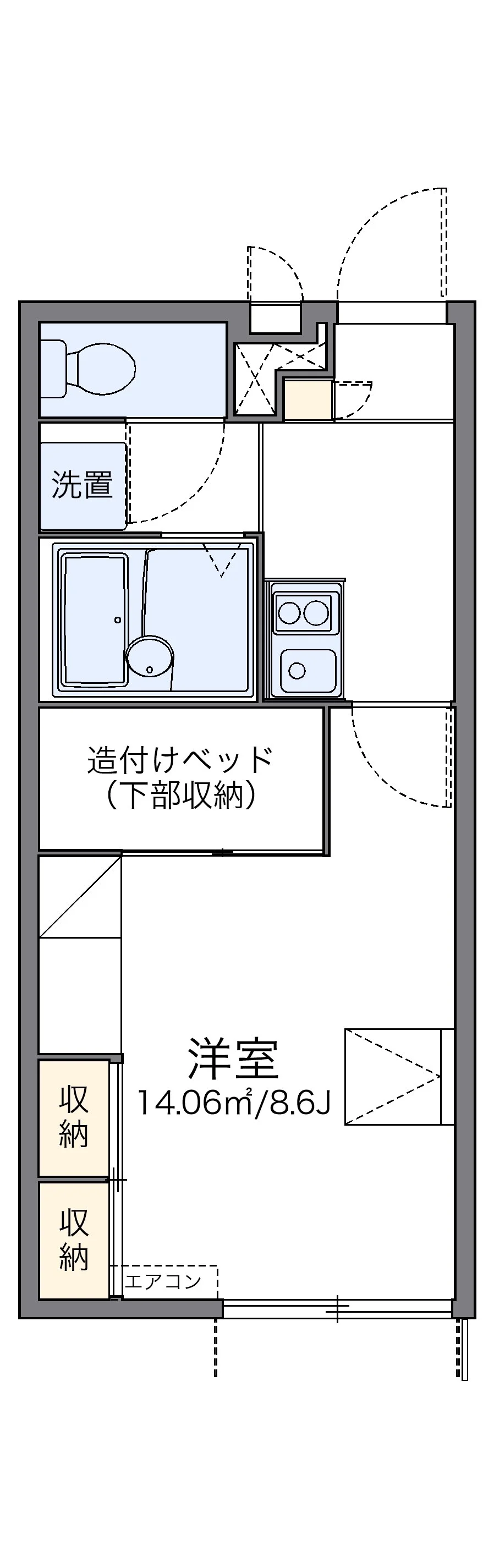 代表的な間取のため実際の間取とは異なる場合があります