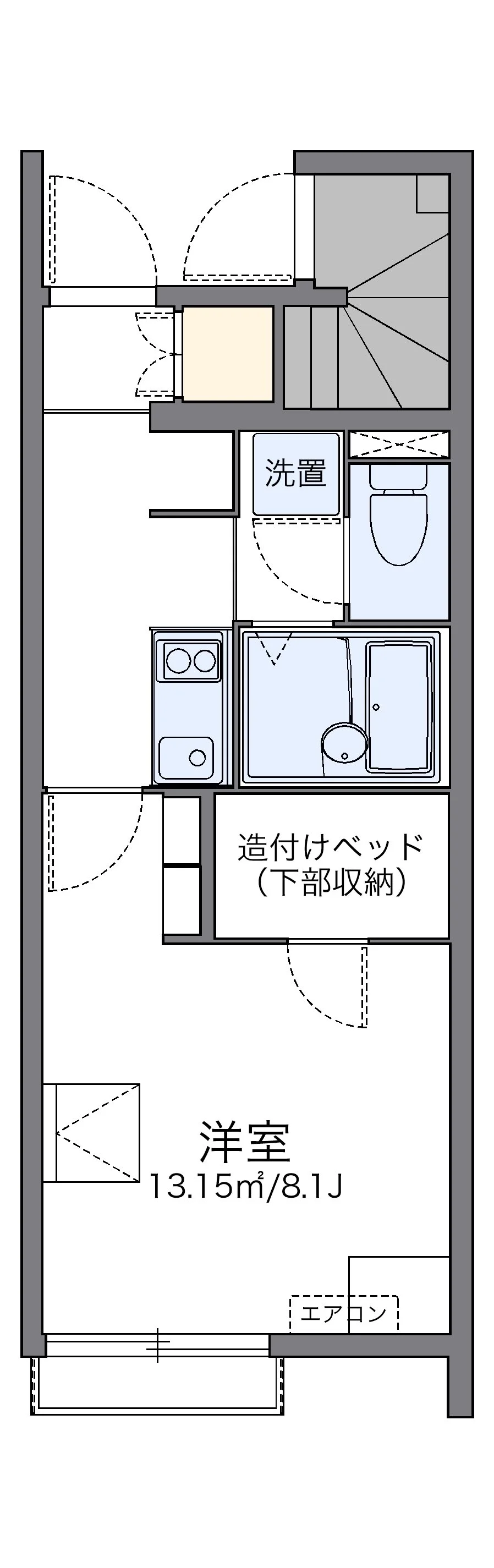 代表的な間取のため実際の間取とは異なる場合があります
