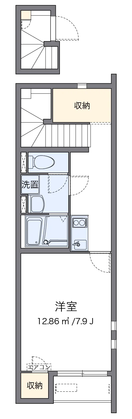 代表的な間取のため実際の間取とは異なる場合があります