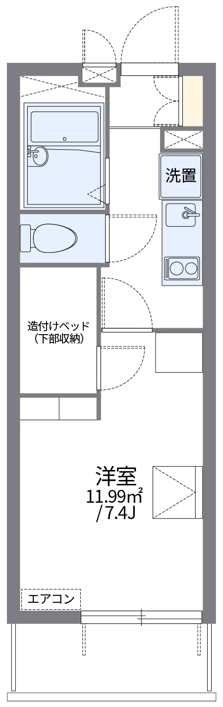 代表的な間取のため実際の間取とは異なる場合があります