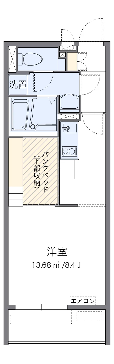 代表的な間取のため実際の間取とは異なる場合があります