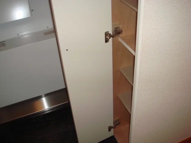 シューズボックス付きで玄関すっきり。