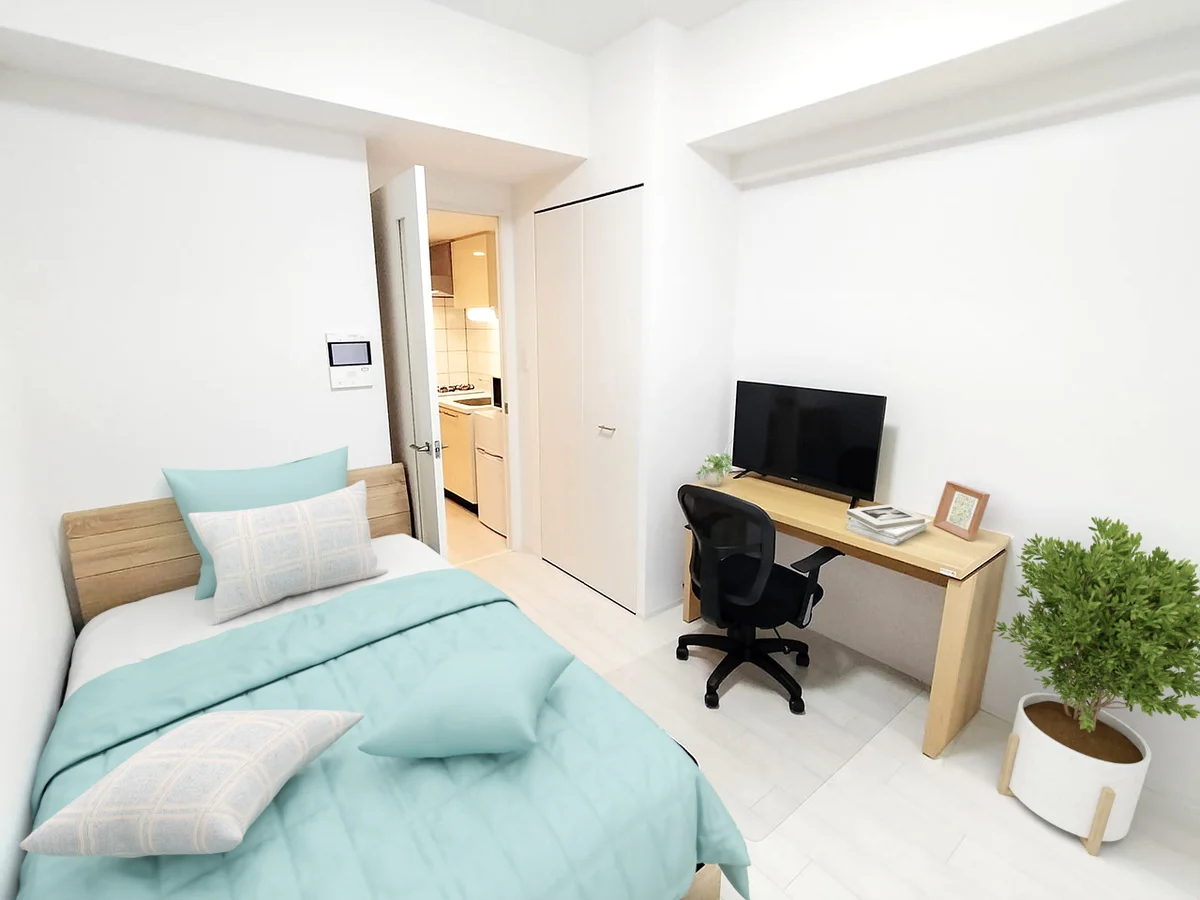 写真はお部屋のイメージです。ラグ等の室内装飾はございません。