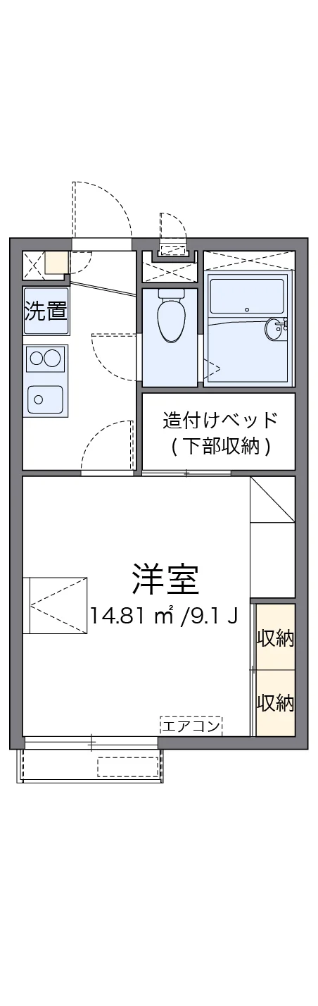 代表的な間取のため実際の間取とは異なる場合があります