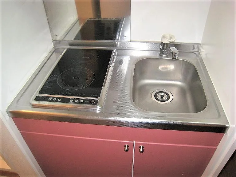 2口ラジエントヒーターコンロ。