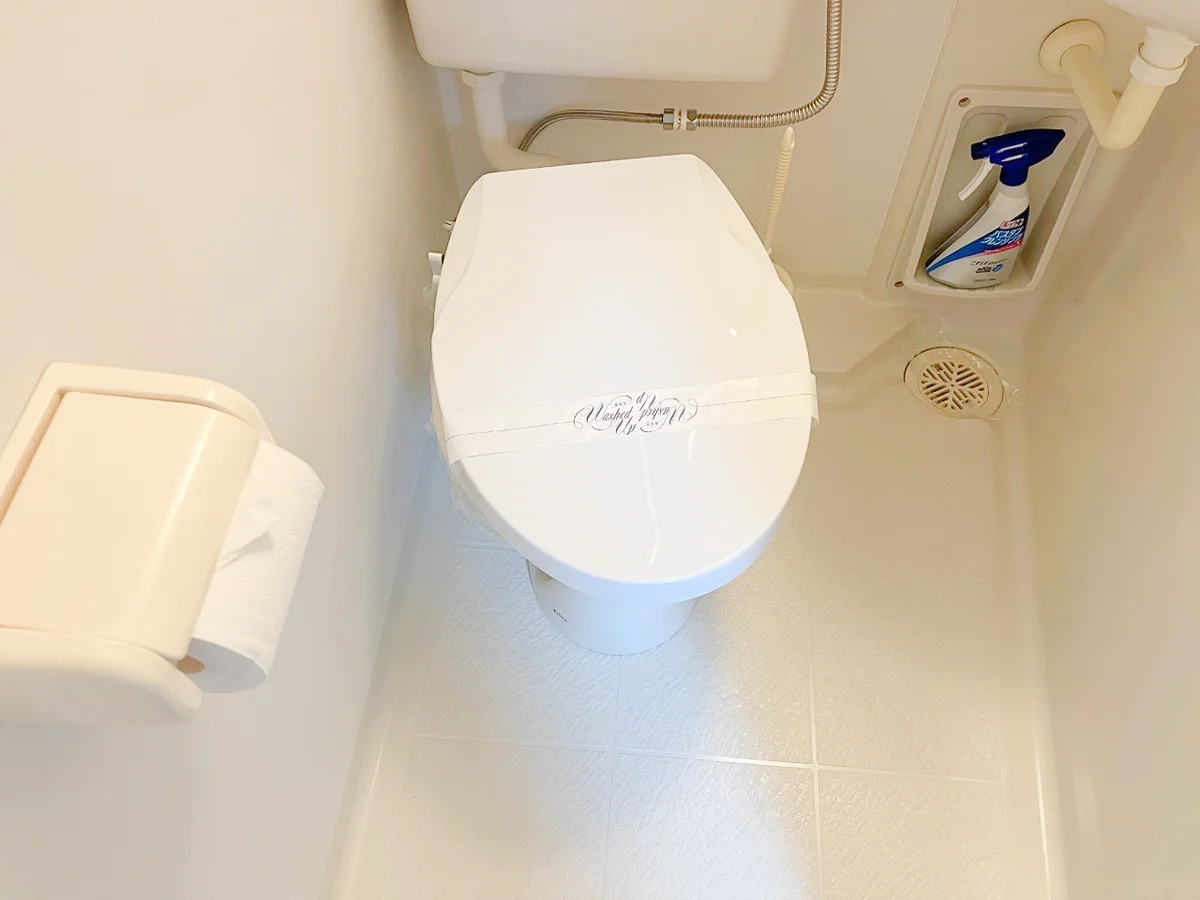 洗浄便座付き♪（温水は出ません）