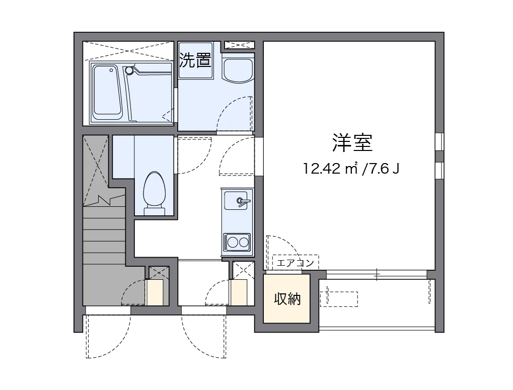 代表的な間取のため実際の間取とは異なる場合があります