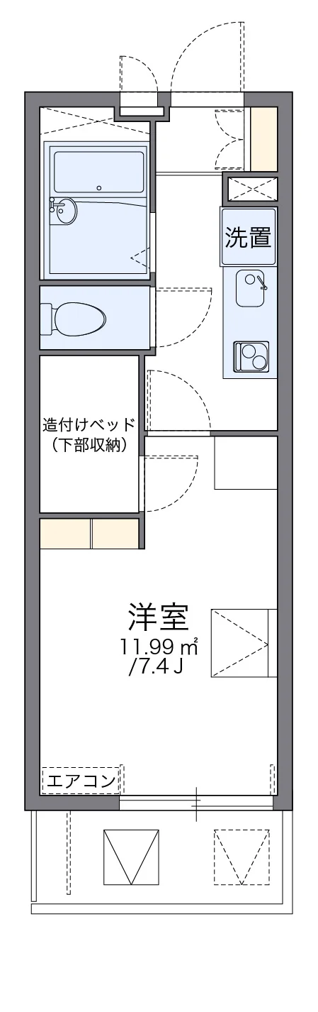 代表的な間取のため実際の間取とは異なる場合があります